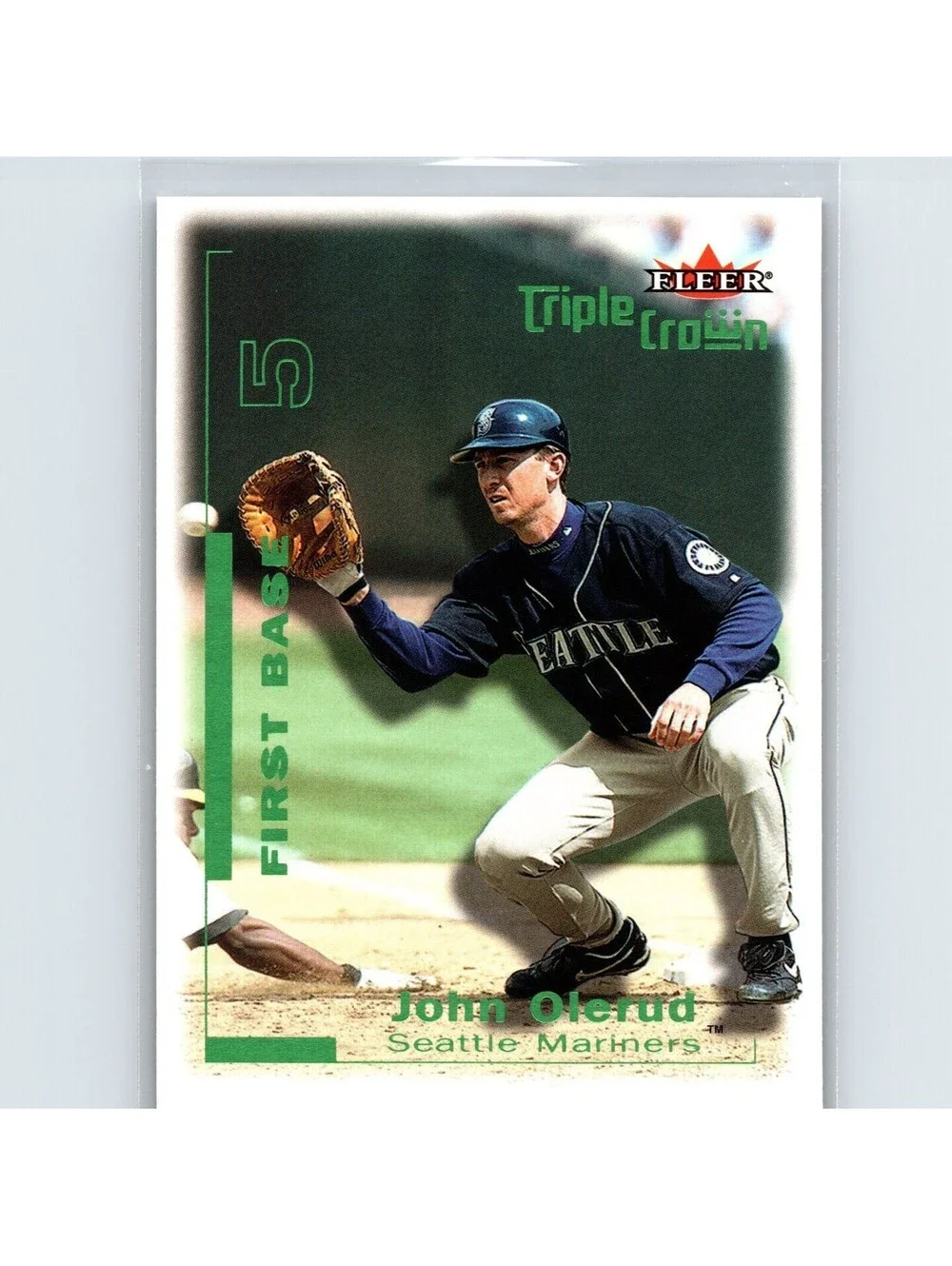 2001 Fleer Triple Crown - John Olerud #82 - Green #/103 - Seattle Mariners